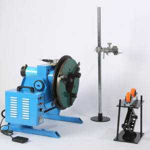 Automatic Rotary 100kg Pipe Flange Welding Positioner Turntable With Chuck