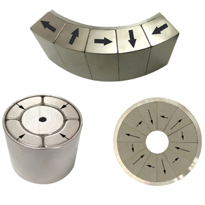 Industrial Permanent N52 Neodymium Arc Magnet Segment Halbach Array