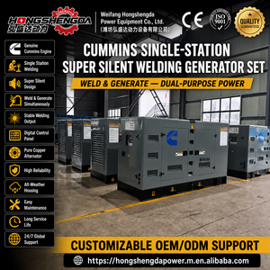 500A Diesel Welding Generator Set Super Silent Soundproof Canopy Engine