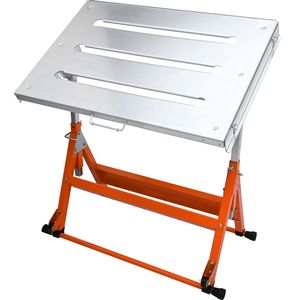 Welding Workbench Table 30x20 Inch Slot Steel Folding Work Bench