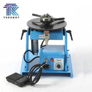 TKweld Hot Sale Custom Welding Turntable Rotary Positioner 15kg Vertical Capacity 1-10r/min Rotation Speed 0-90 Tilt Angle