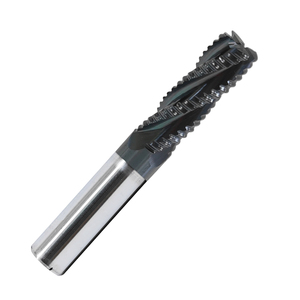 M42 Cobalt High-Speed Steel 4-Flute Roughing End Mill for Stainless Steel Machining